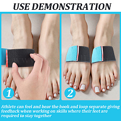 Polyester Gymnastics Ankle Straps&nbsp;AJEW-WH20006-462B