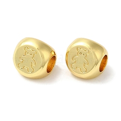 Eco-Friendly Rack Plating Brass European Beads&nbsp;KK-F854-01G-04