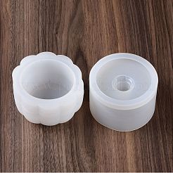 Halloween Theme DIY Pumpkin Jack-O'-Lantern Storage Box & Lid Silicone Molds Set&nbsp;LS-DIY-G058-A01