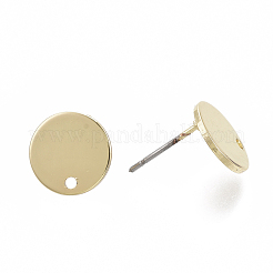 Smooth Surface Iron Stud Earring Findings&nbsp;IFIN-N005-16