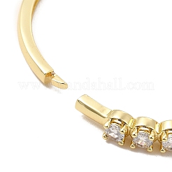 Cubic Zirconia Hinged Bangle&nbsp;BJEW-C029-01B-G