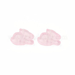 Two Tone Transparent Spray Painted Glass Beads&nbsp;GLAA-Q092-03-C02