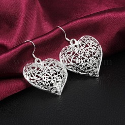 Hollow Heart Brass Dangle Earrings&nbsp;FS-WG09021-01