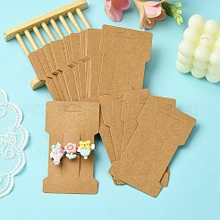 Kraft Paper Hair Clip Display Cards&nbsp;DIY-YW0007-32