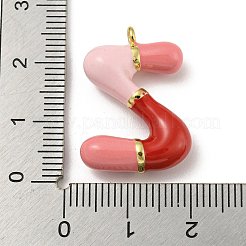 Brass Enamel Pendants&nbsp;X-KK-E093-03G-Z