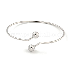 Non-Tarnish 304 Stainless Steel Cuff Bangles&nbsp;BJEW-P331-12P