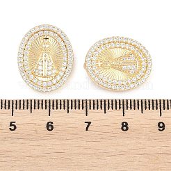 Religion Brass Micro Pave Clear Cubic Zirconia Pendants&nbsp;KK-H287-03A-G