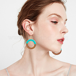 DIY 2 Colors Dangle Earring Making Kits&nbsp;DIY-OC0006-51