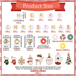 Christmas Theme DIY Jewelry Making Findings Kits&nbsp;DIY-SP0005-71