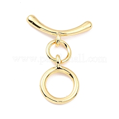 Rack Plating Brass Toggle Clasps&nbsp;KK-B036-09G