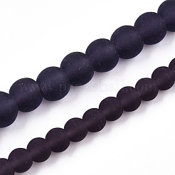 Transparent Glass Beads Strands&nbsp;GLAA-T032-T4mm-MD03