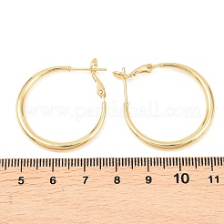 Brass Hoop Earrings for Women&nbsp;EJEW-A156-17B-G