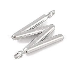 304 Stainless Steel Letter Connector Charms&nbsp;LS-STAS-M108-01P-23