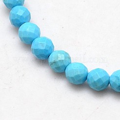 Natural Howlite Round Beads Strands&nbsp;TURQ-L017-3mm-02D