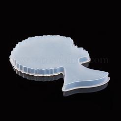 Afro Female Silhouette Silicone Resin Statue Molds&nbsp;DIY-L021-69