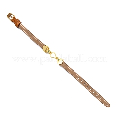Adjustable Cowhide Bracelet Making for Beads&nbsp;BJEW-P394-05G