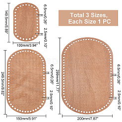 Wooden Basket Bottoms&nbsp;TOOL-WH0159-02C