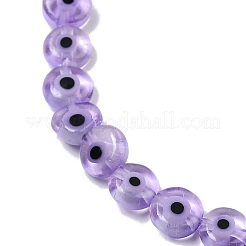 Handmade Evil Eye Lampwork Beads Strands&nbsp;LAMP-G164-10A-02