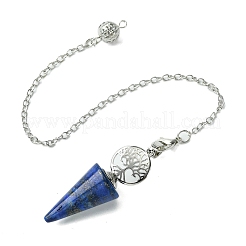 Natural Mixed Stone Cone Dowsing Pendulum Big Pendants&nbsp;G-C114-02P