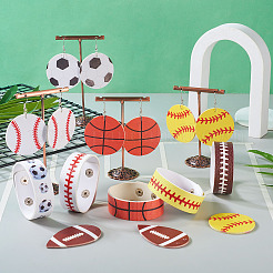 DIY Sport Theme Bracelet Earring Making Kit&nbsp;DIY-TA0005-86