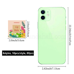 80Pcs 8 Style Lip Balm DIY Label Sticker&nbsp;DIY-CP0007-95B