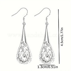 Hollow Teardrop Alloy Dangle Earrings&nbsp;FS-WGBABE9-01