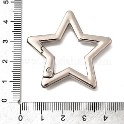 Zinc Alloy Spring Gate Rings&nbsp;FIND-H050-01B-P