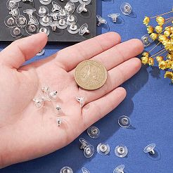 100Pcs Iron Clutch Earring Backs&nbsp;FIND-YW0004-11