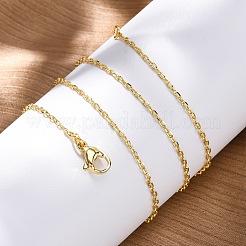 Brass Cable Chains Necklace for Women&nbsp;NJEW-P265-42G