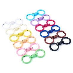12Pcs 12 Colors Alloy Spring Gate Clasps&nbsp;FIND-TA0008-03