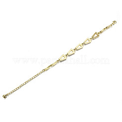 Electroplated Alloy Link Bracelets&nbsp;BJEW-T012-011-RS