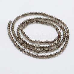 Natural Smoky Quartz Beads Strands&nbsp;G-D840-09-4mm