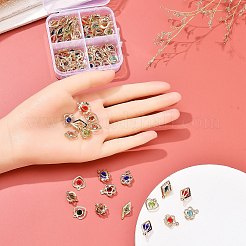 80Pcs 4 Style Rack Plating Eco-Friendly Iron Charms&nbsp;IFIN-YW0001-28