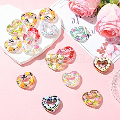15Pcs Transparent Acrylic Beads&nbsp;OACR-YW0003-81
