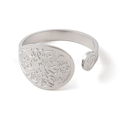 Non-Tarnish 304 Stainless Steel Cuff Rings&nbsp;RJEW-Q812-01P