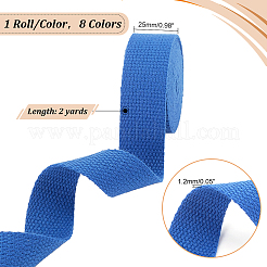 16 Yards 8 Colors Flat Polycotton Bands&nbsp;OCOR-PH0002-50A