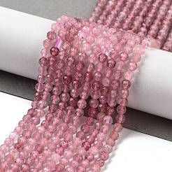 Natural Strawberry Quartz Beads Strands&nbsp;X-G-G140-A03-03