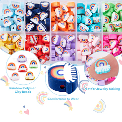 250pcs 10 Colors Handmade Polymer Clay Beads&nbsp;CLAY-DC0001-02