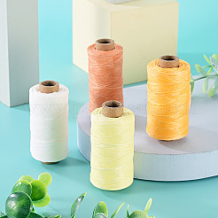 4 Rolls 4 Colors Waxed Polyester Cord&nbsp;YC-TA0001-29D