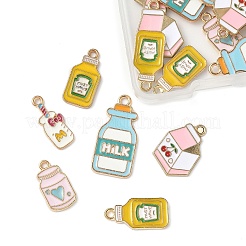 20Pcs 5 Styles Eco-Friendly Alloy Enamel Pendants&nbsp;ENAM-FP0002-88