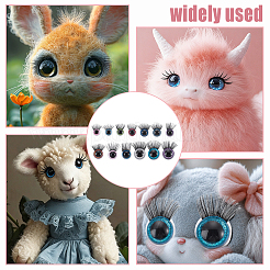 20Pcs 5 Colors Plastic Doll Craft Eyes&nbsp;DIY-NB0016-30