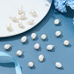 20Pcs Natural Cultured Freshwater Pearl Rice Pendants&nbsp;PEAR-ME0001-05
