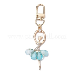 Alloy & Resin Ballet Dancer Pendant Decorations&nbsp;HJEW-JM02543