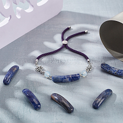 6Pcs Natural Sodalite Connector Charms&nbsp;G-OC0005-91E