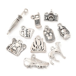 50Pcs 10 Styles Tibetan Style Alloy Pendants&nbsp;FIND-FP0001-29