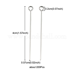 304 Stainless Steel Eye Pins&nbsp;STAS-YW0001-51