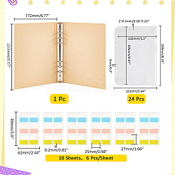 24Pc A5 PVC Loose Leaf Bags&nbsp;AJEW-PH0011-33