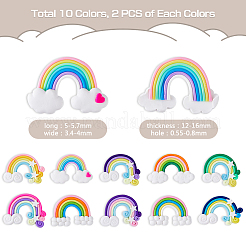 20Pcs 10 Style Silicone Cabochons&nbsp;SIL-NB0001-15