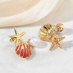 304 Stainless Steel Stud Earrings for Women&nbsp;EJEW-F411-03G