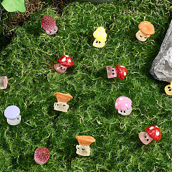 48Pcs 6 Styles Opaque Resin Cabochons&nbsp;RESI-CN0001-02